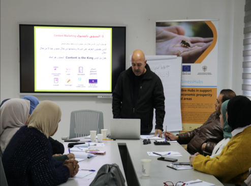 Asala, the Palestinian partner in the MedBEESinessHubs project will implement a training in MicroSMEs in business management and finance